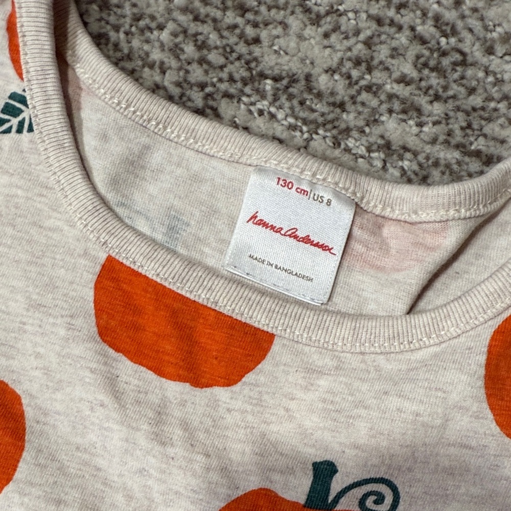 Orange Pumpkin Print Dress - Picture 4 of 6